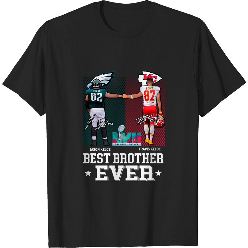 Chiefs And Eagles Kelce Brother Tshirt — T-shirts pour hommes