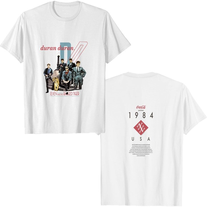 1984 Usa Tour Duran Duran Graphic Shirt - Seven And The Raged Tiger