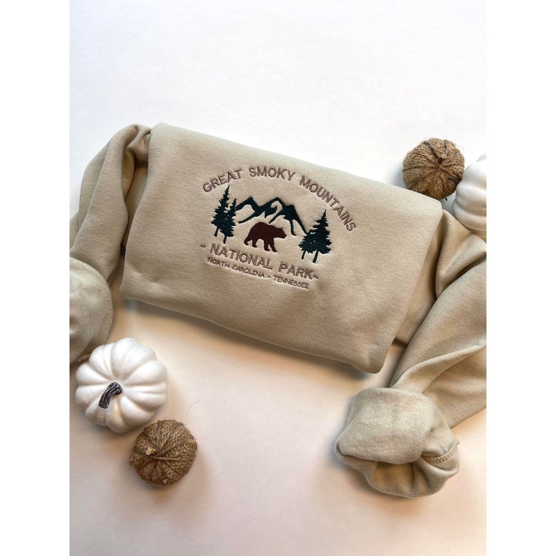 Great Smoky Mountain Embroidered Sweatshirt — Sweats à capuche pour hommes