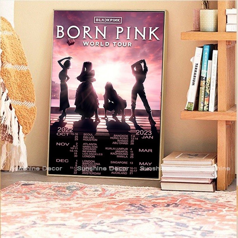 Born Pink World Tour Kpop Poster Tour Blackpink Poster — Posters & Prints