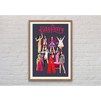 Katy Perry Poster, Katy Perry Collection Poster, Play Las Vegas 2023 Poster — Posters & Prints
