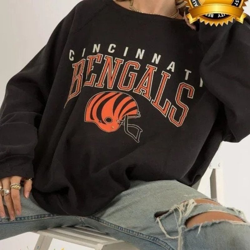 Cincinnati Football Sweatshirt Bengal Sweatshirt, Sunday Football — Sweats à capuche pour hommes