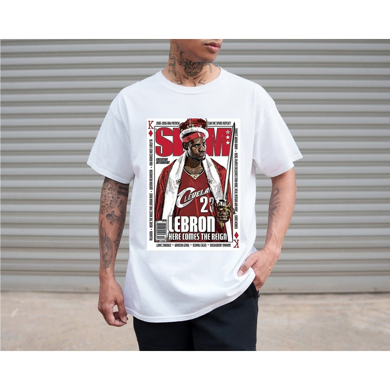 Lebron James Slam Inspired N.b.a T-shirt