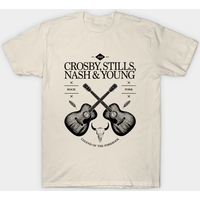 Crosby, Stills, Nash & Young Acoustic Guitar - T-shirt