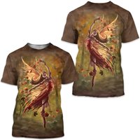 Fairy Autumn Magical Wings Fantasy Beautiful 3d Shirt — Mens T Shirts