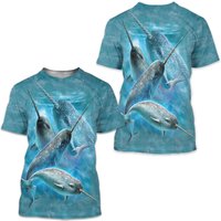 Narwhal Unicorn Whale Dolphin Narwhals Tusk 3d Shirt — Mens T Shirts
