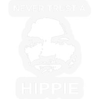Never Trust A Hippie Stickers