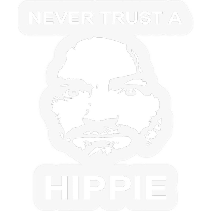 Never Trust A Hippie Stickers — Autocollants et stickers