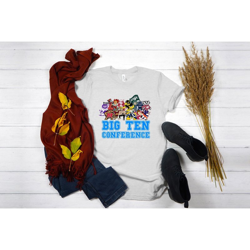 Big Ten Conference Shirt | Big Ten Conference T-shirt — Mens T Shirts