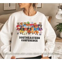 Vintage Sec Mascots Sweatshirt/ Sec Conference Sweatshirt 2023 Championship Sweatshirt — Mens Hoodies
