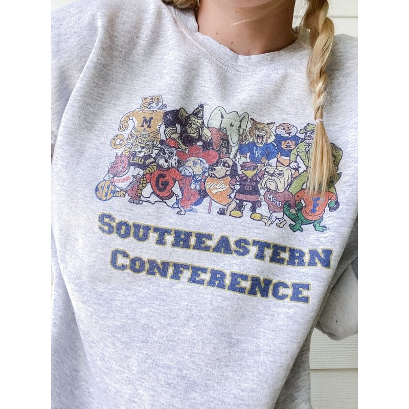 Vintage Southeastern Conference, Sec Sweatshirt, College Sweatshirt