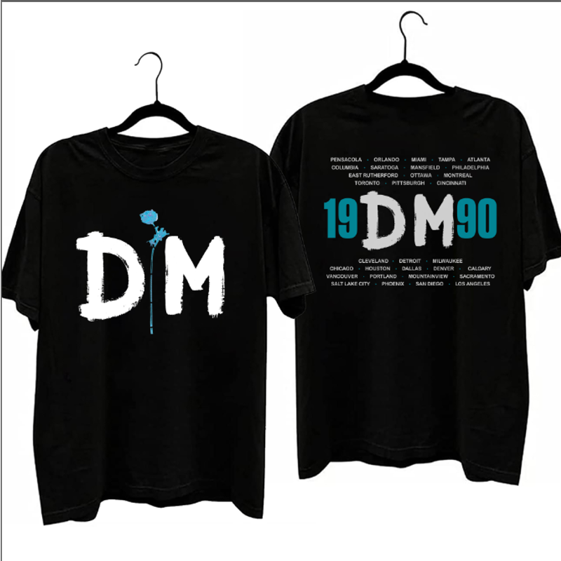 1990 Depeche Mode Violator Tour T-shirt, 90s Depeche Mode Rock Band Tour Shirt — Mens T Shirts