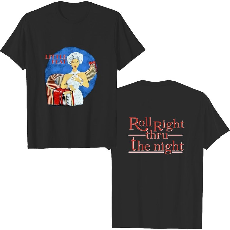 1988 Little Feat Roll Right Thru The Night T-shirt, Vtg 80s Little Feat — Mens T Shirts