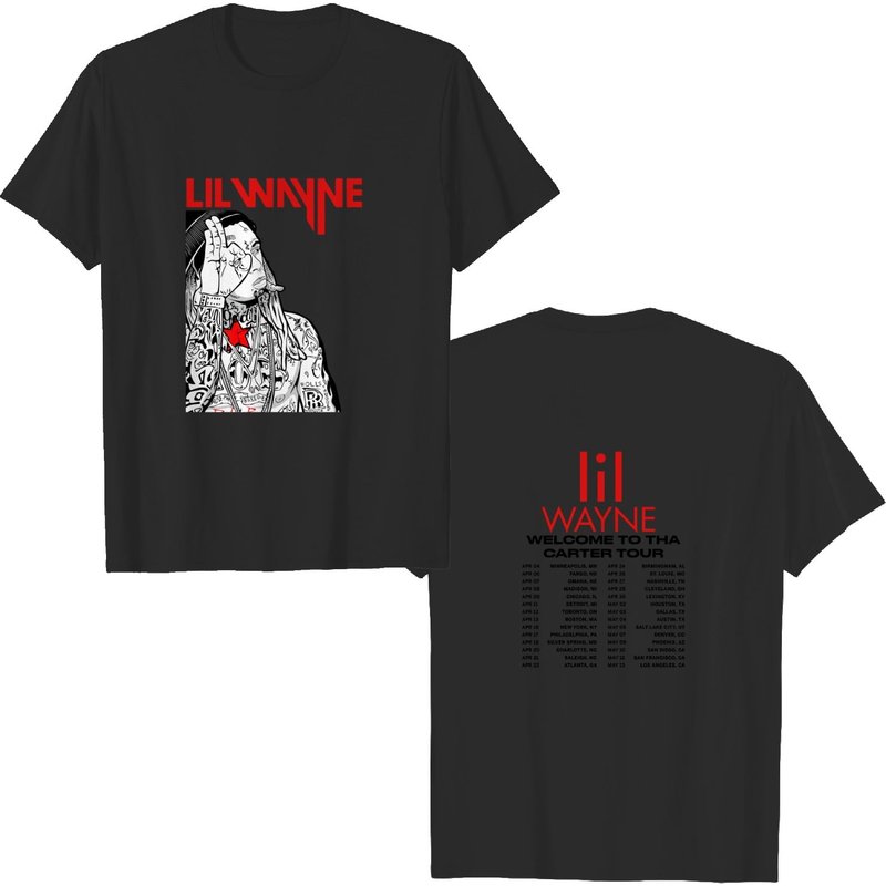Lil Wayne Shirt, Welcome To Tha Carter Tour Dates 2023 Shirt, Wayne Rapper — T-shirts pour hommes