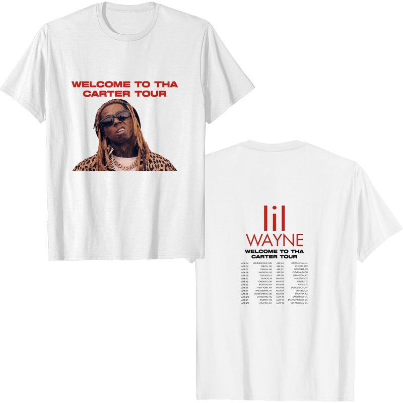 Lil Wayne Shirt, Welcome To Tha Carter Tour Dates 2023 Shirt, Wayne Rapper — T-shirts pour hommes