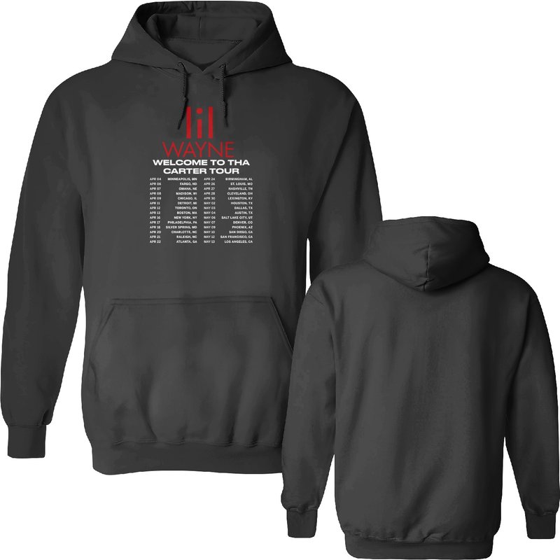 Lil Wayne 2023 North America Concert Hoodie — Sweats à capuche pour hommes