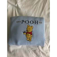 Vintage Winnie Embroidered Sweatshirt — Mens Hoodies