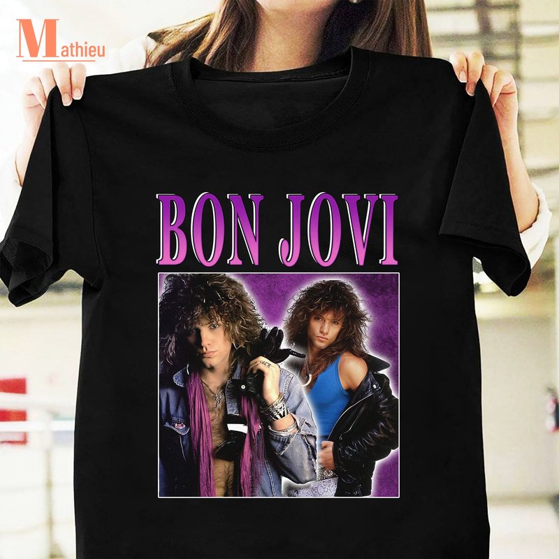 Bon Jovi Band Shirt For Rock Lovers — T-shirts pour hommes