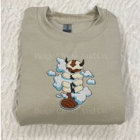 Appa Hugging The Clouds Embroidered Sweatshirt — Sweats à capuche pour hommes