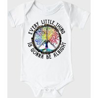 Every Little Thing Is Gonna Be Alright Peace Tree Baby Onesie — Bodys bébé