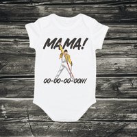 Freddie Mercury Bodysuit, Bohemian Rhapsody, Queen — Bodys bébé