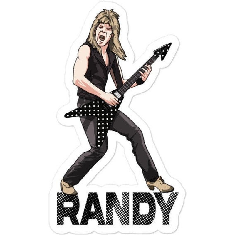 Randy Rhoads Ozzy Osborne Heavy Metal Stickers — Stickers & Decals