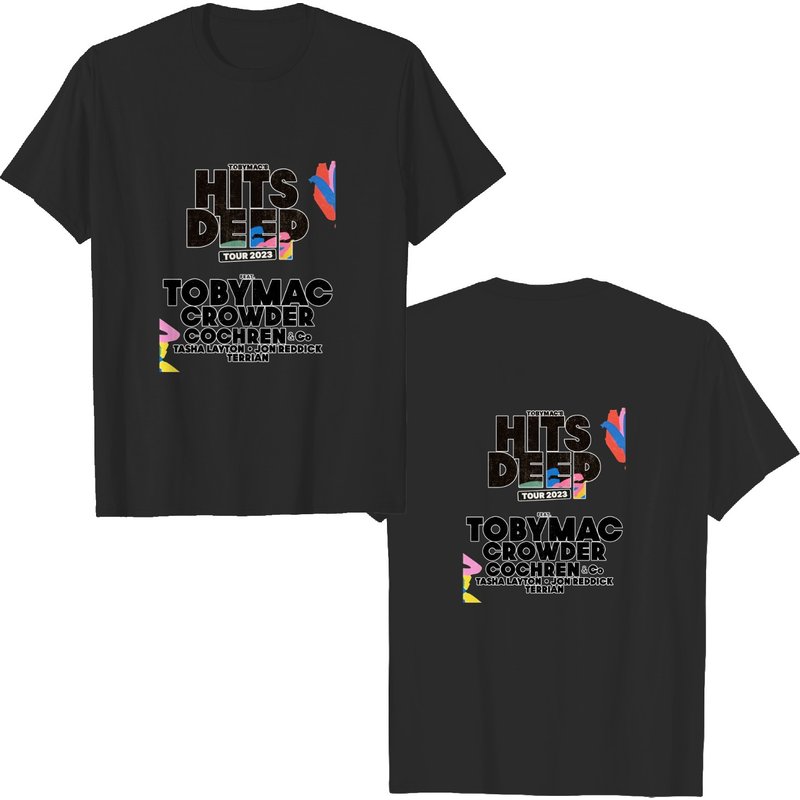 Tobymac Shirt Hits Deep Tour 2023 Shirt, Tobymac Tour 2023 T-shirt — T-shirts pour hommes