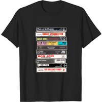 90's Rock, Cassette Tape Stack, Vintage Tee, Rock Fans, Music Tee — T-shirts pour hommes