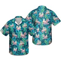 Roller Skates Hawaiian Shirt — Chemises décontractées pour hommes