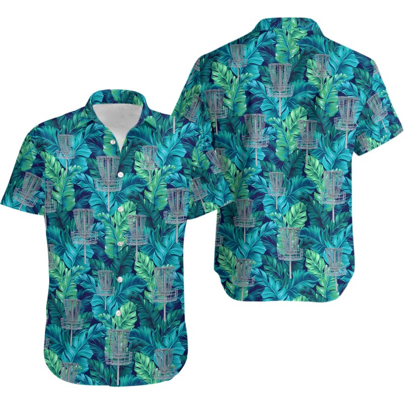 Disc Golf Golfer Hawaiian Shirt — Mens Casual Shirts
