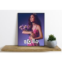 Olivia Rodrigo Sour Prom Poster Print Flower Queen Drivers — Posters & Prints