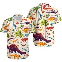 Dinosaurs Cartoon Hawaiian Shirt