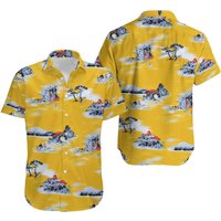Yellow Style Booth Once Upon A Time In Hollywood Hawaiian Shirt — Chemises décontractées pour hommes