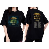 40th Anniversary Anthrax Black Label Band Society T-shirt — T-shirts pour hommes