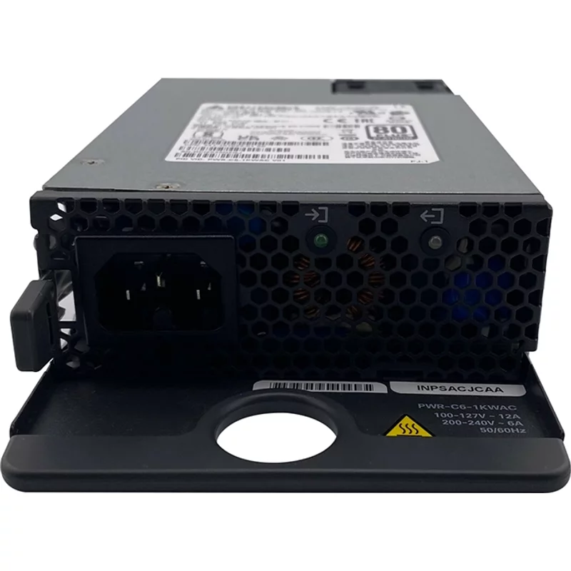 Cisco PWR-C6-1KWAC= | 1000-Watts 80-Plus Platinum Hot-Swappable Redundant 100-240V AC Power Supply for Catalyst C9200 / C9300LM Series Switches — Blocs d'alimen