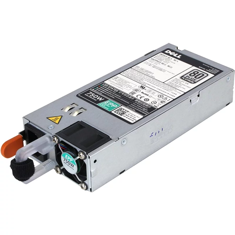 Dell KTW3M | 750-Watt 100-240V AC 10A 50-60Hz 80-Plus Platinum Hot-Plug Redundant Power Supply for PowerEdge R640/R740/R740XD/R940 Servers — Blocs d'alimentatio
