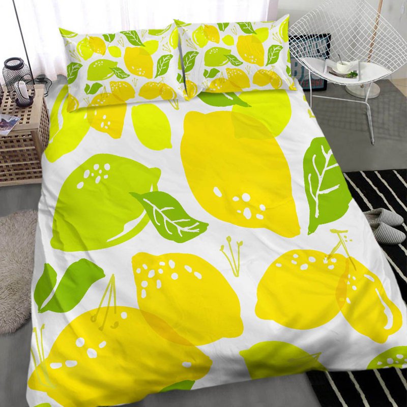 Summer Fresh Lemon Bedding Set — Housses de couette