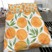 Fruit Orange Pattern Bedding Set