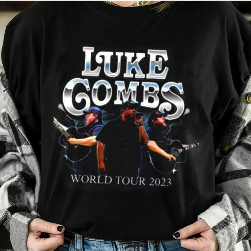 Luke Combs World Tour 2023 Shirt, Country Music Luke Combs T-shirt — T-shirts pour hommes