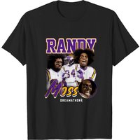 Justin Jefferson Randy Moss Shirt, Vintage Randy Moss 90s Style Rap Shirt — T-shirts pour hommes