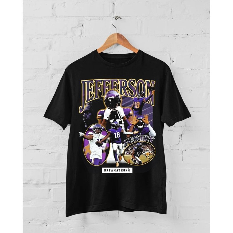 Justin Jefferson Dreams Vintage T-shirt — T-shirts pour hommes
