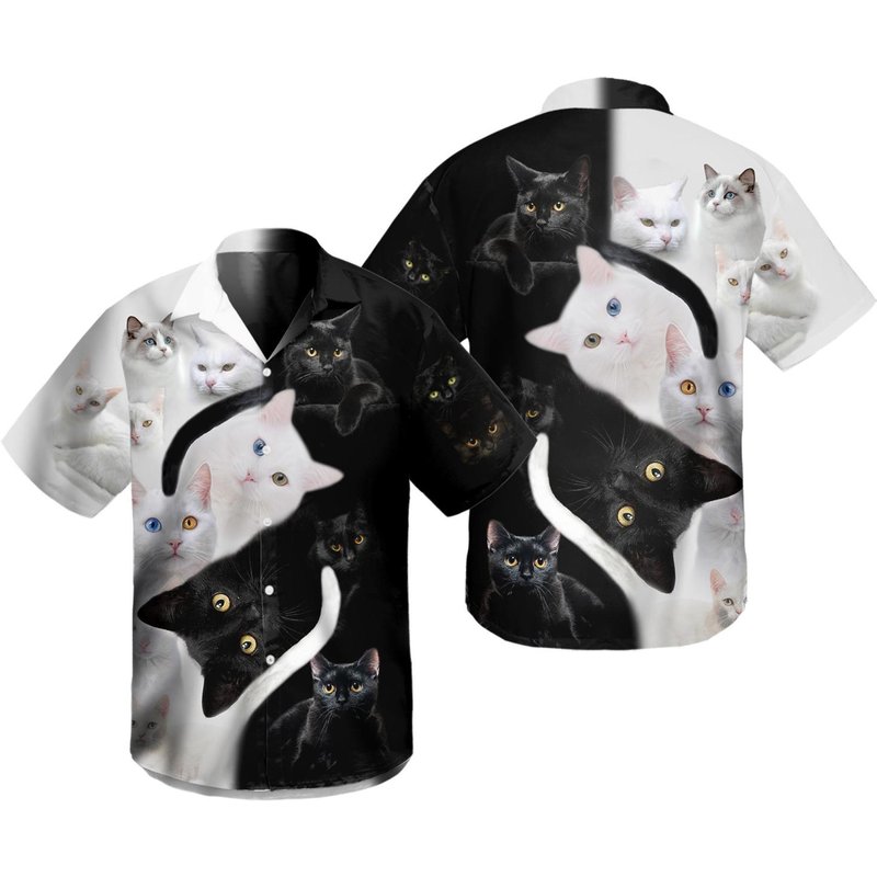 Cat Are Better Than Hawaiian Shirt — Chemises décontractées pour hommes