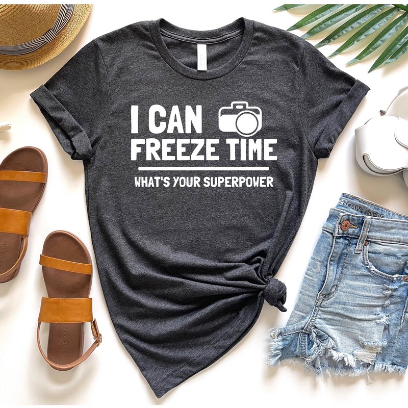 Photographer Shirt, Camera Shirt, Wedding Photographer T-shirt — T-shirts pour hommes