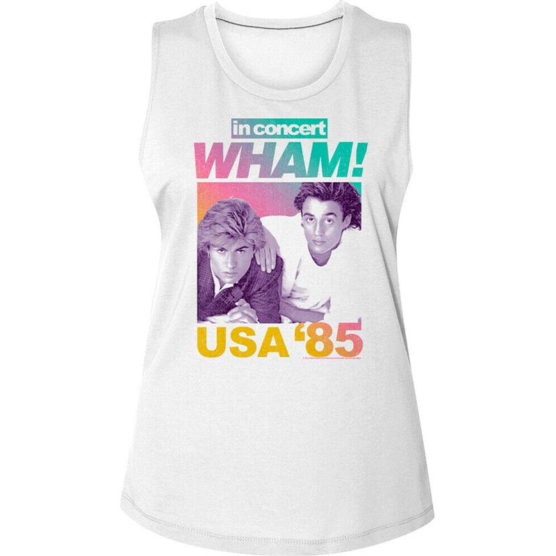 Wham Women's Tank Top | In Concert Wham Usa '85 — T-shirts pour hommes