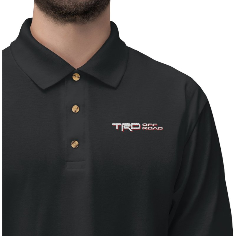 Trd Off Road Embroidered Mens Polo Shirt — Chemises décontractées pour hommes