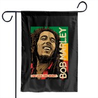 Bob Marley Garden Flags, Bob Marley One Love Album Garden Flags — Decorative Flags