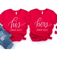 His Hers Shirts, Matching Shirts — T-shirts pour hommes