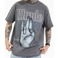 Rhude Grey T-shirt Dupe, Stylish Tee