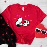 Snoopy Valentine's Day Love Hearts Shirt - Cute Gift — T-shirts pour hommes