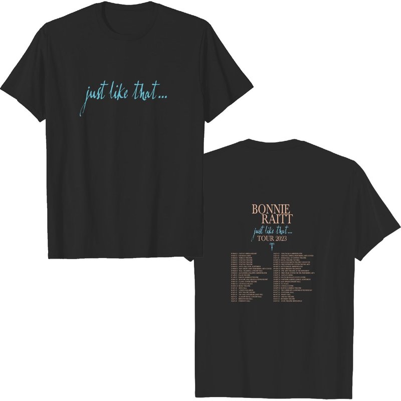 Bonie Raitt Just Like That... 2023 Tour Shirt, Bonie Raitt Blues Music Merch, Blues Music Shirt — T-shirts pour hommes